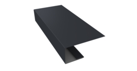 J-Профиль 18мм 0,45 Drap TX RAL 7024 мокрый асфальт (3м)