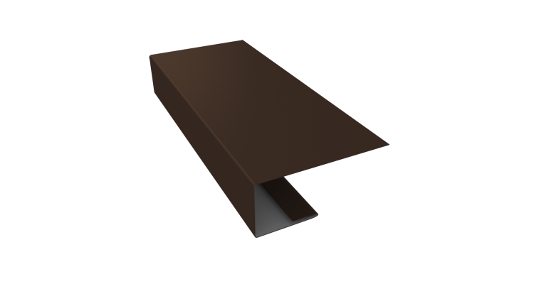 J-Профиль 18мм 0,5 Drap RAL 8017 шоколад (3м)