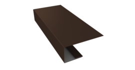 J-Профиль 18мм 0,5 Drap TX RAL 8017 шоколад (3м)