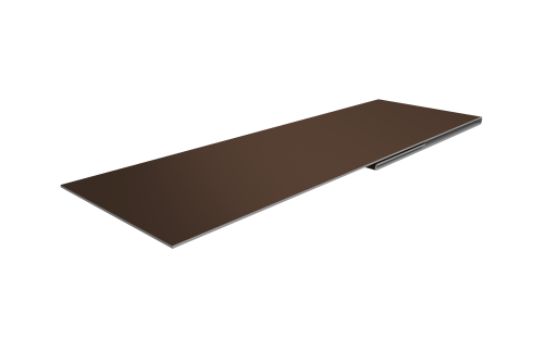 Планка финишная 48х25 0,5 Drap TX RAL 8017 шоколад (2м)