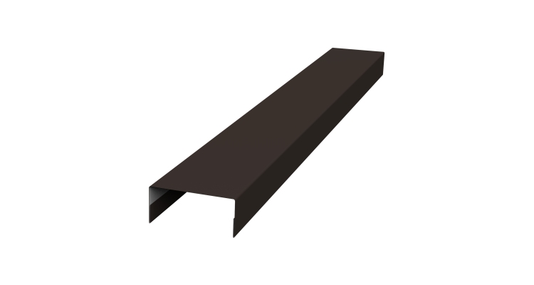 Крышка 30х20 жалюзи Texas 0,45 Drap TR RR 32 темно-коричневый (2м)