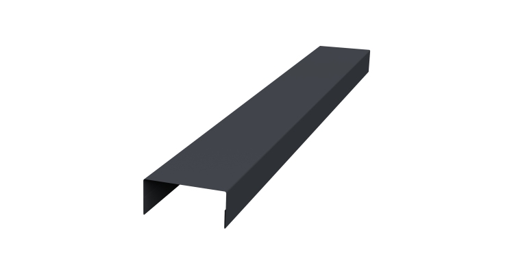 Крышка 45х20 жалюзи Texas 0,45 Drap TX RAL 7024 мокрый асфальт (2,5м)