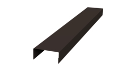 Крышка 45х20 жалюзи Texas 0,5 Satin Matt RR 32 темно-коричневый (2м)