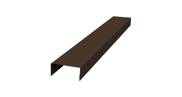 Крышка 45х20 жалюзи Texas 0,5 PurPro RAL 8017 шоколад (2,5м)