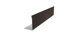 Нащельник 125 Texas 25х35 0,45 PE RR 32 темно-коричневый (L1,8)