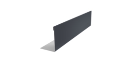 Нащельник 125 Texas 25х35 0,45 Drap TR RAL 7024 мокрый асфальт (L1,5)