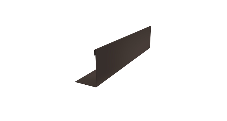 Нащельник 150 Texas 25х35 0,45 PE-Double RR 32 темно-коричневый (L1,8)