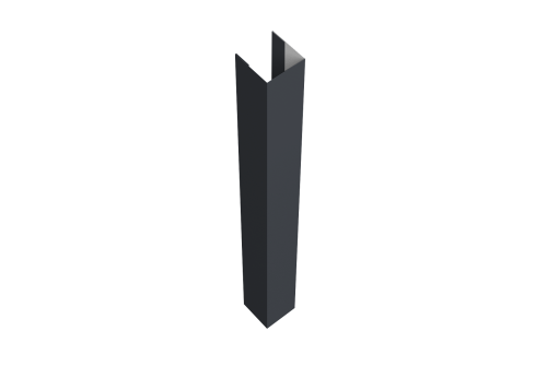 Стойка жалюзи Texas 0,5 Satin RAL 7024 мокрый асфальт (1,8м)