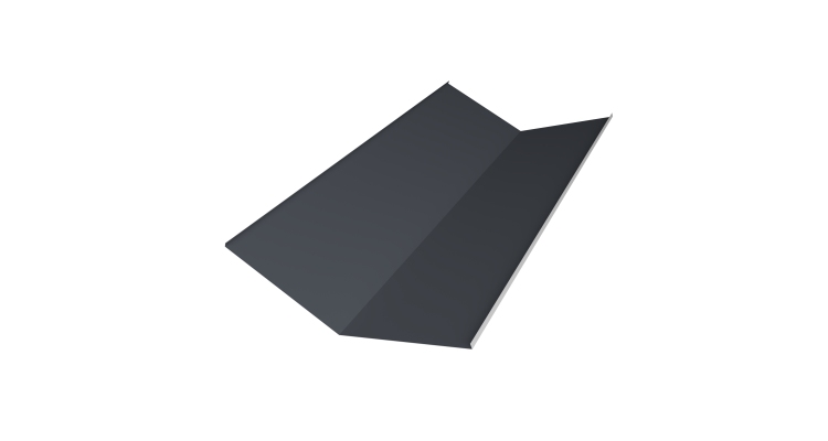 Планка ендовы нижней 300х300 0,45 Drap TR RAL 7024 мокрый асфальт (2м)