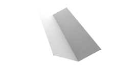 Планка ендовы верхней 145х145 0,45 PE-Double с пленкой RAL 9003 сигнальный белый (2м)