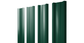 Штакетник М-образный А с прямым резом 0.4 PE RAL 6005 зеленый мох